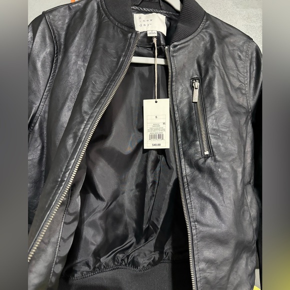 NEW Black Moto Jacket - Women’s Size Small - Picture 3 of 5
